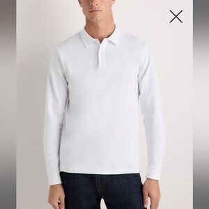 Organic Cotton Long Sleeve Pique Polo